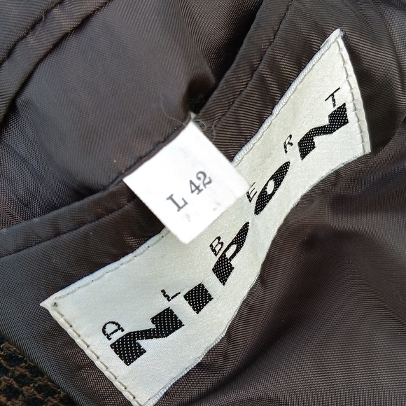 ALBERT NIPPON MEN'S VINTAGE PURE WOOL LUXURY (3) BUTTON TEXTURED BLAZER - Picture 17 of 17